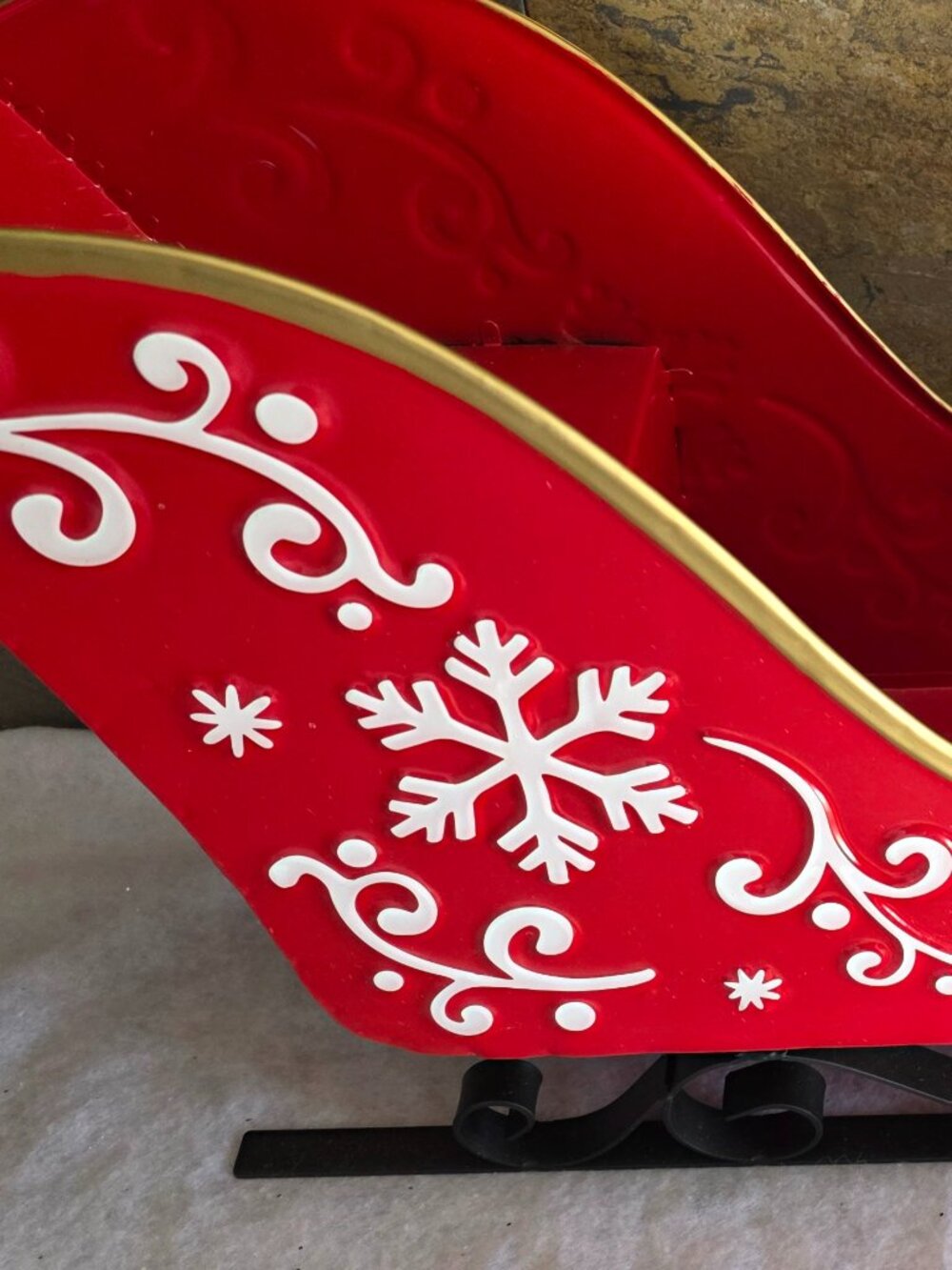 Large Scale Santa Sleigh - Metal Construction